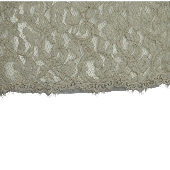 Tadashi Shoji Size 2 Pintuck Jersey Lace Bandage Dress Gray Cocktail Eveningwear - Picture 8 of 12